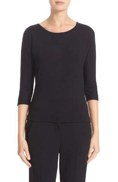 Shop Max Mara Circe Jersey Tee In Black