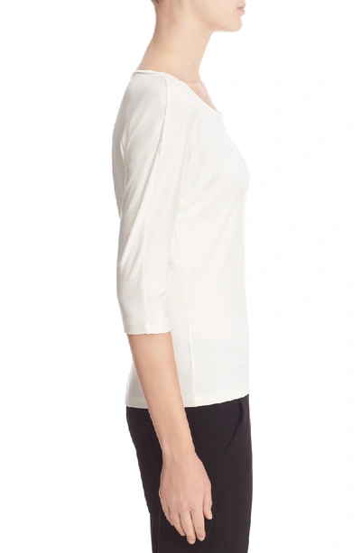 Shop Max Mara Circe Jersey Tee In Ivory