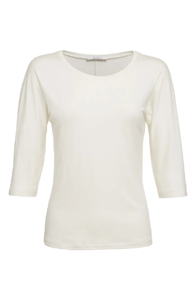 Shop Max Mara Circe Jersey Tee In Ivory