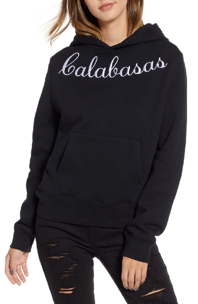 Shop Kendall + Kylie Calabasas Hoodie In Calabasas Black
