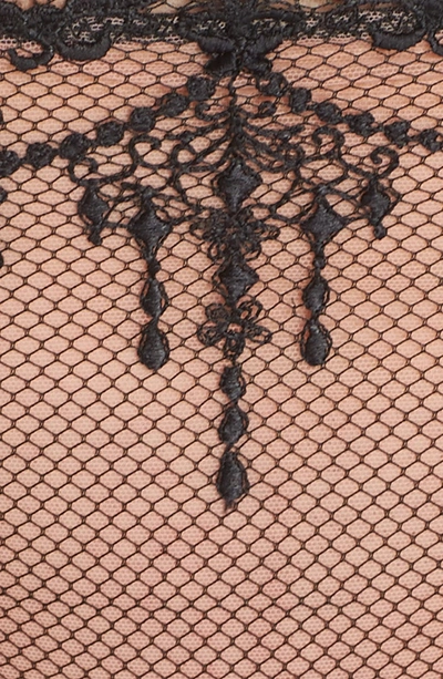 Shop Dita Von Teese Bijoux G-string Bikini In Black/ Blush