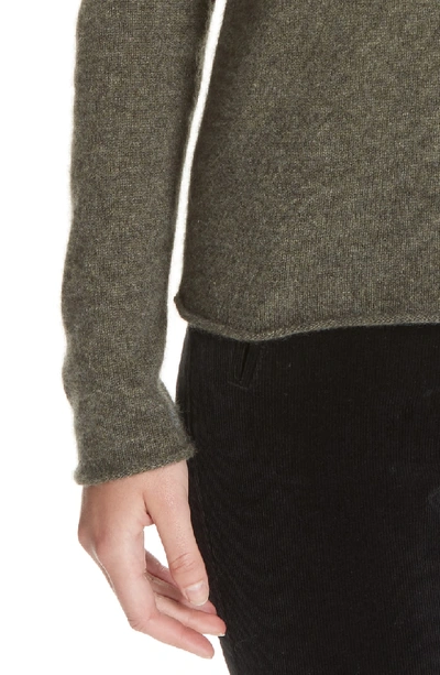 Shop Atm Anthony Thomas Melillo Cashmere V-neck Sweater In Heather Army