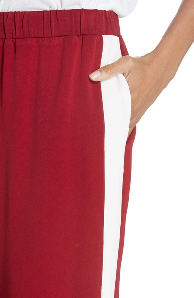 Shop Elizabeth And James Kelly Track Pants In Ruby/ White