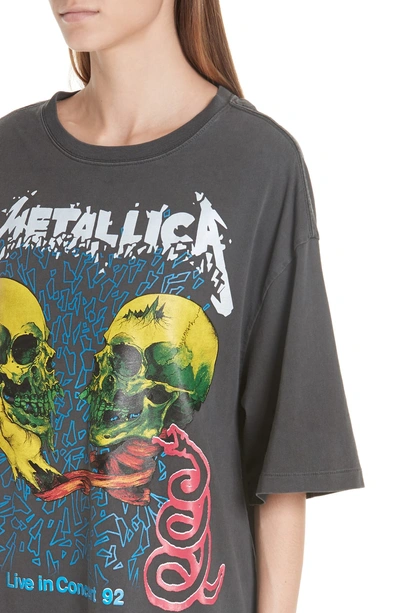 Shop R13 Metallica Concert '92 Oversized Tee In Skull Biker