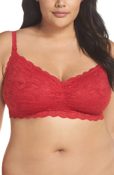 Shop Cosabella Never Say Never Soft Cup Nursing Bralette In Mystic Red
