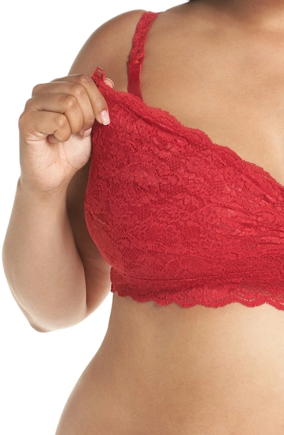 Shop Cosabella Never Say Never Soft Cup Nursing Bralette In Mystic Red