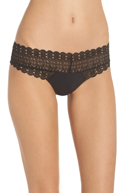 Shop Honeydew Intimates Skinz Lace Thong In Black