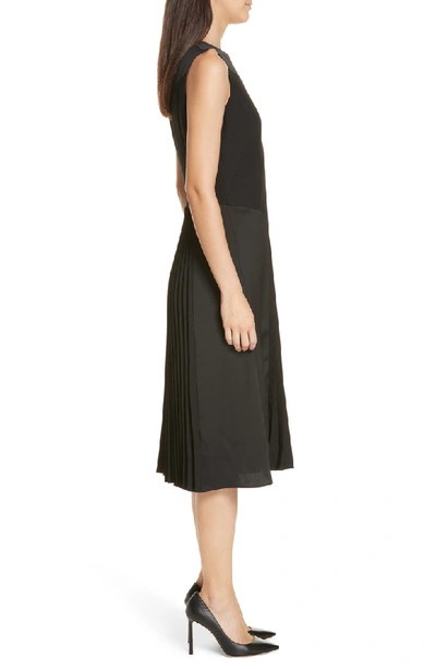 Shop Hugo Boss Dionia Fit & Flare Dress In Black