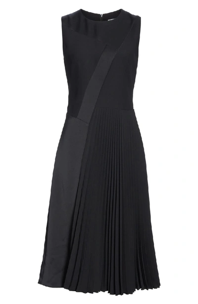 Shop Hugo Boss Dionia Fit & Flare Dress In Black