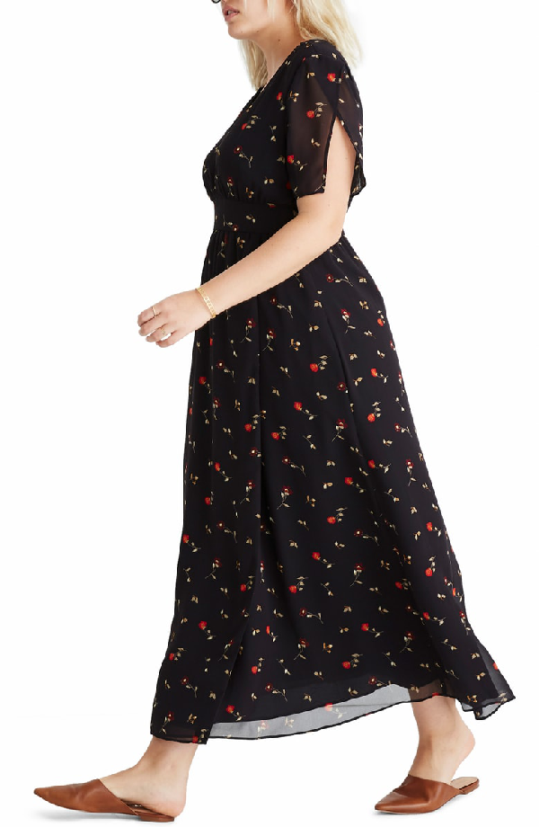 madewell tulip sleeve maxi dress