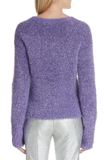 Shop Sies Marjan Metallic Sweater In Plum