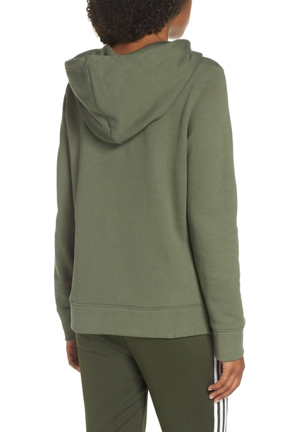 Adidas Originals Trefoil Hooded Sweatshirt In Olive Green | ModeSens