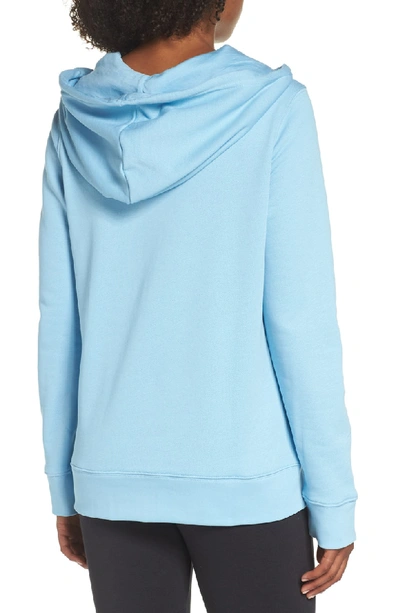 Shop Adidas Originals Trefoil Hoodie In Clear Blue