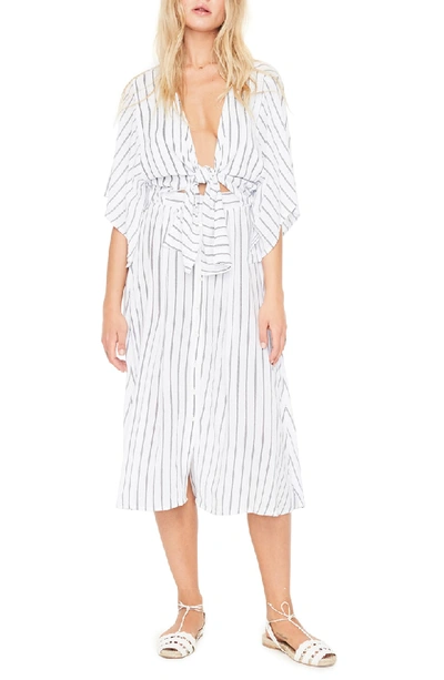 Shop Faithfull The Brand Massimo Stripe Midi Dress In Lambert Stripe Print