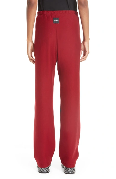 Shop Vetements Logo Sweatpants In Red