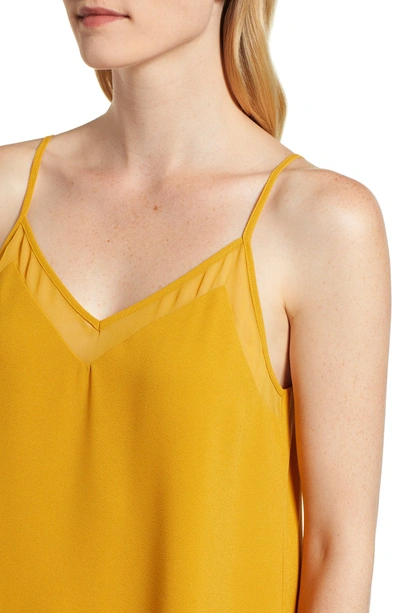 Shop 1.state Chiffon Inset Camisole In Honey Pot