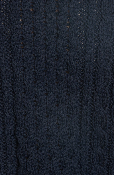 Shop Daughter Behy Aran Stripe Sleeve Wool Sweater In Ecru