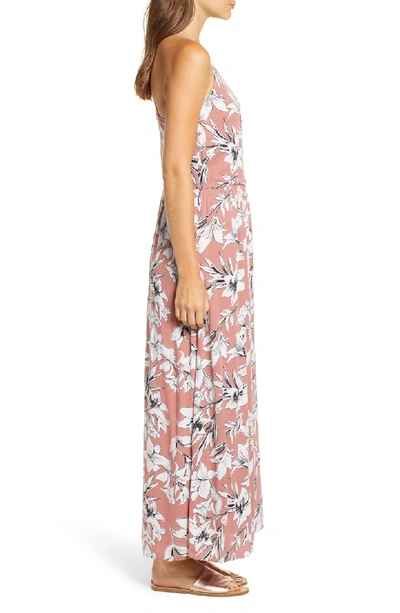 Shop Roxy Pavement Border Maxi Dress In Withered Rose Lily House