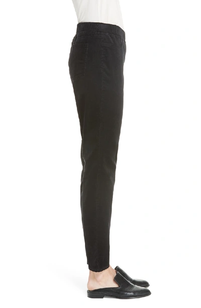 Shop Eileen Fisher Stretch Corduroy Leggings In Black