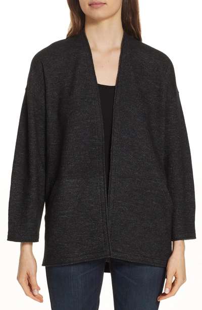 Shop Eileen Fisher Kimono Jacket In Charcoal
