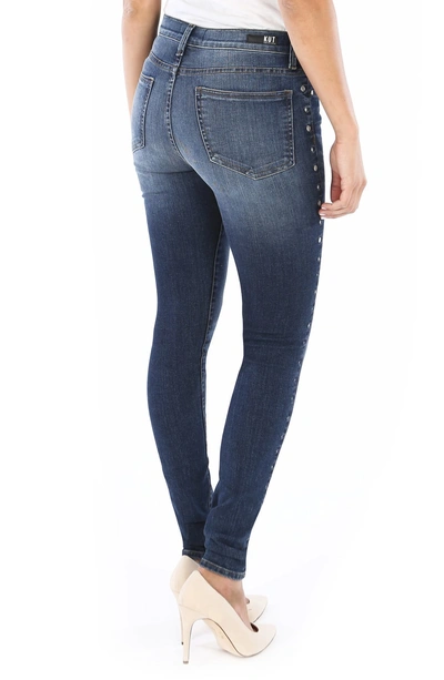 Shop Kut From The Kloth Mia Embellished High Waist Skinny Jeans In Grounding