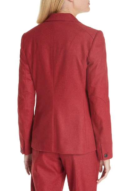 Shop Rag & Bone Lexington Wool Blend Blazer In Red Melange