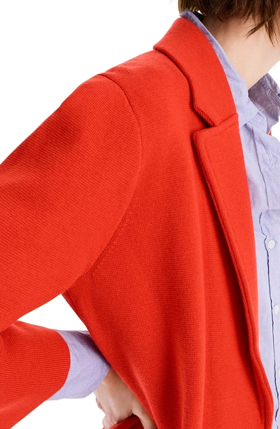 Shop J.crew New Lightweight Sweater Blazer In Bright Cerise