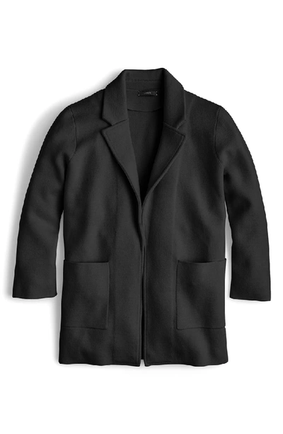 Shop Jcrew New Lightweight Sweater Blazer In Black