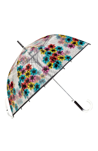Shop Shedrain 'the Bubble' Auto Open Stick Umbrella - Black In Nord Pop Fleur