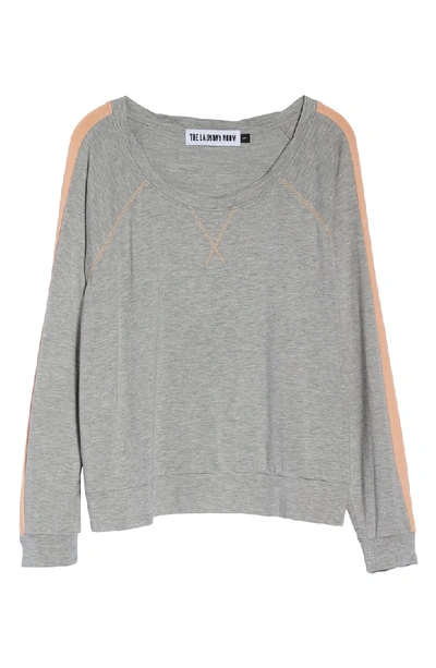 Shop The Laundry Room Elevens Sweatshirt In Heather / Peach