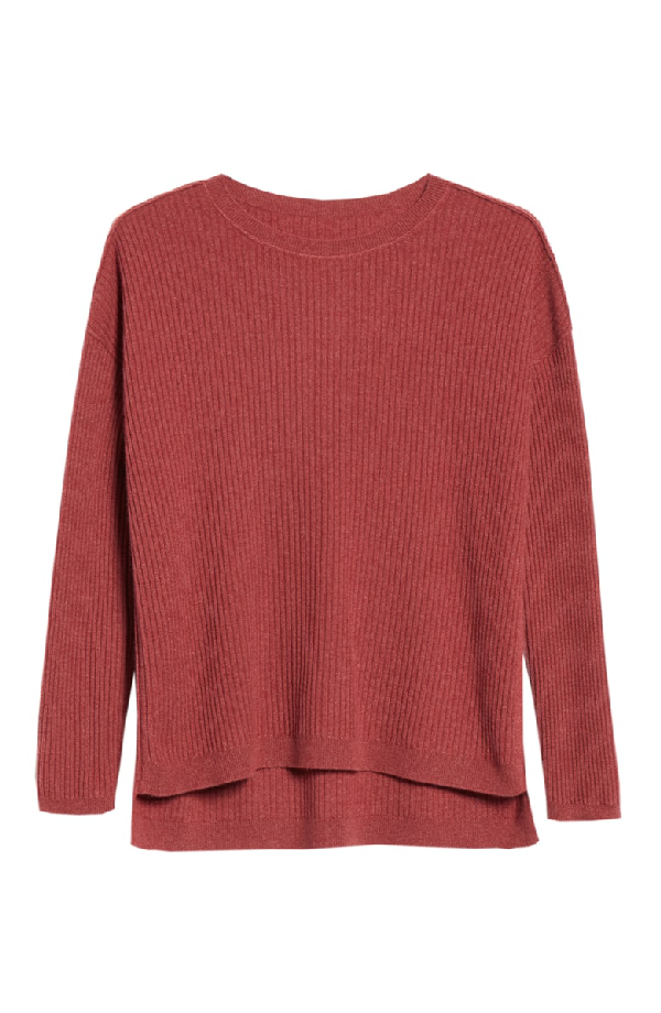 Eileen Fisher Scoop-neck Cashmere Sweater, Regular & Petite In Pink ...