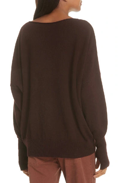 Shop Nili Lotan Odeya Cashmere Sweater In Fig