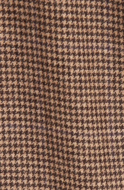 Shop Polo Ralph Lauren Houndstooth Check Wool Blend Blazer In Brown/ Camel Houndstooth