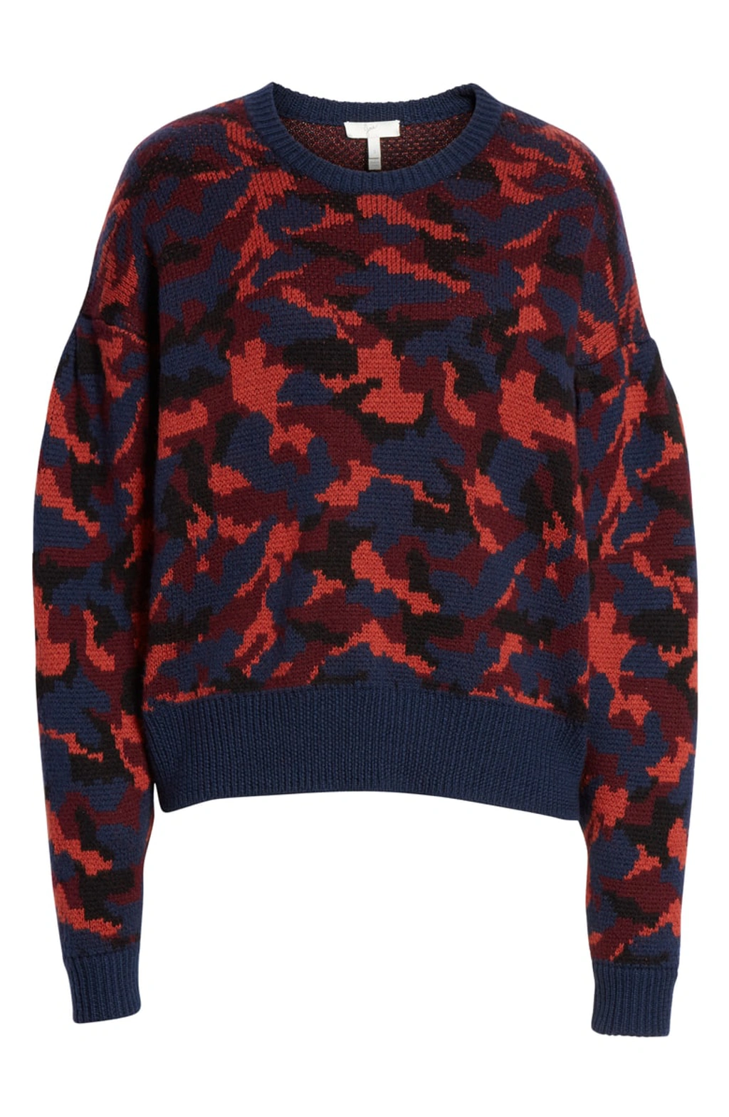Joie Brycen Camo Wool Crewneck Sweater In Midnight ModeSens