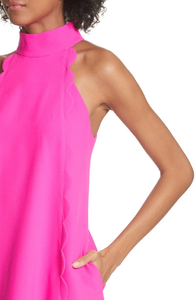 Shop Ted Baker Torrii High Neck Tunic Dress In Bright Pink