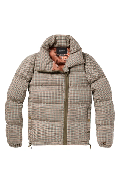 Shop Scotch & Soda Quilted Check Jacket In Multi Small Checked