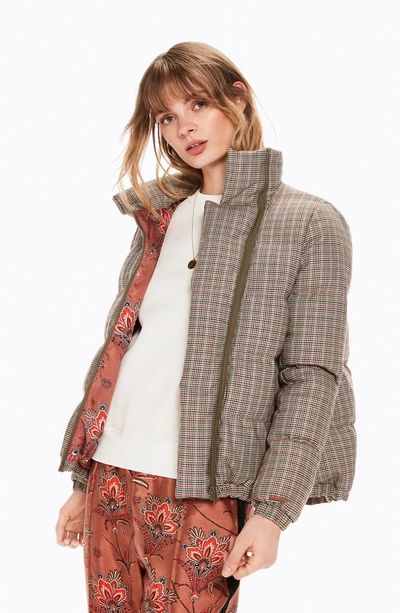 Shop Scotch & Soda Quilted Check Jacket In Multi Small Checked