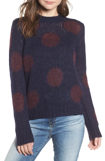 Shop Ag Ansley Crewneck Sweater In Blue Vault/ Rich Charmine