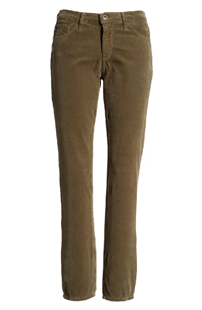 Shop Ag 'prima' Corduroy Skinny Pants In Dried Ave