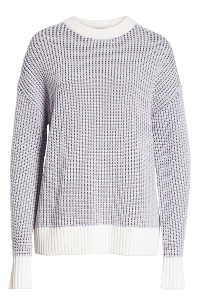 Shop Grey Jason Wu Fair Isle Back Merino Wool Sweater In Multi