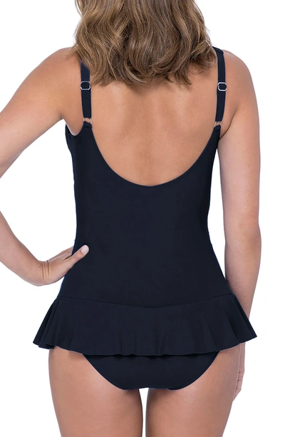 Shop Profile By Gottex V-neck One-piece Swimdress In Black