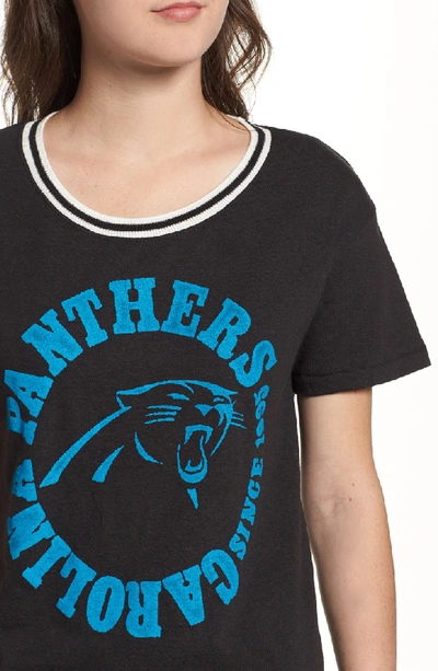 Shop Junk Food Nfl Panthers Kick Off Tee In True Black / True Black