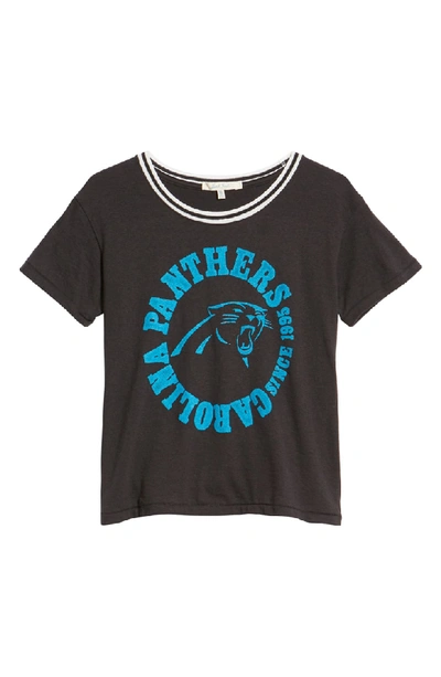 Shop Junk Food Nfl Panthers Kick Off Tee In True Black / True Black