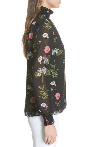 Shop Ted Baker Taalia Florence Floral Blouse In Black