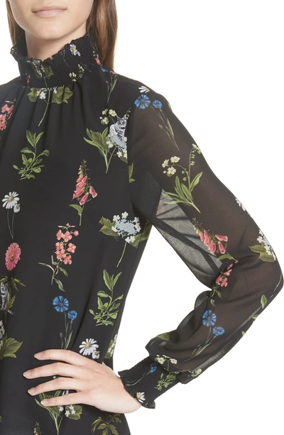 Shop Ted Baker Taalia Florence Floral Blouse In Black