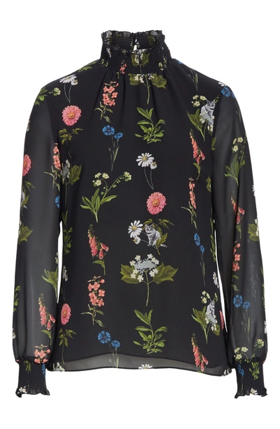 Shop Ted Baker Taalia Florence Floral Blouse In Black