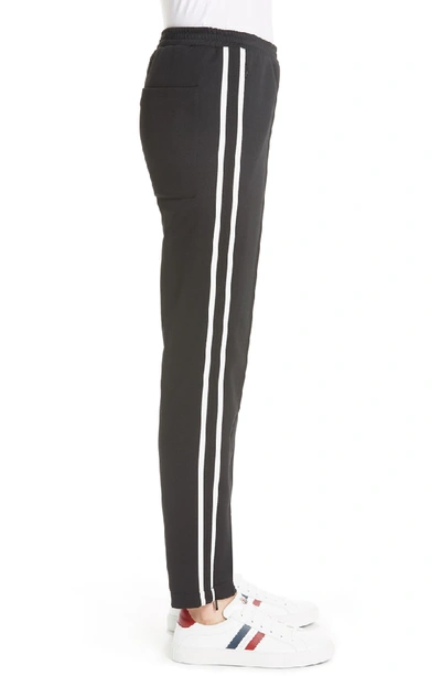 Shop Moncler Track Pants In Black/ White