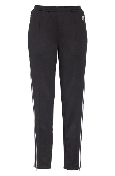 Shop Moncler Track Pants In Black/ White