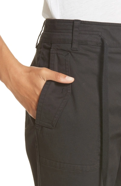 Shop Vince Crop Utility Pants In Black