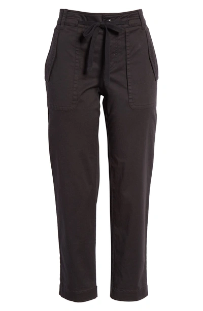 Shop Vince Crop Utility Pants In Black